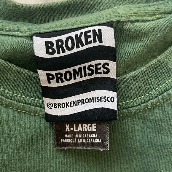 100% Cotton Broken Promises Street Style Shirt - Picture 3 of 7